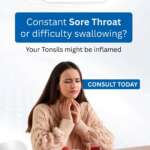 Constant sore throat or trouble swallowing?